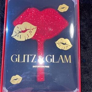 Red Glitz and glam lip mirror